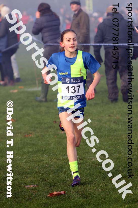 Girls under-13s, European Cross Country Trials, Sefton Park, Liverpool. Photo: David T. Hewitson/Sports for All Pics